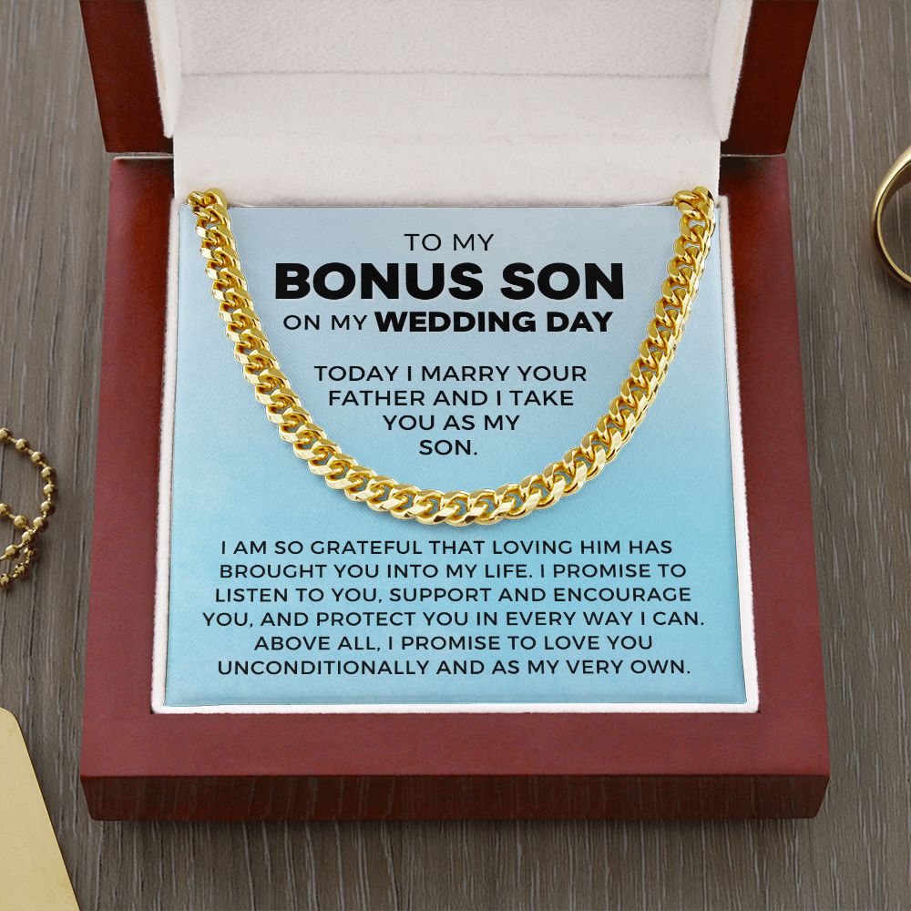 Bonus Son Wedding Gift | Promise Cuban Link Chain 0786T6C