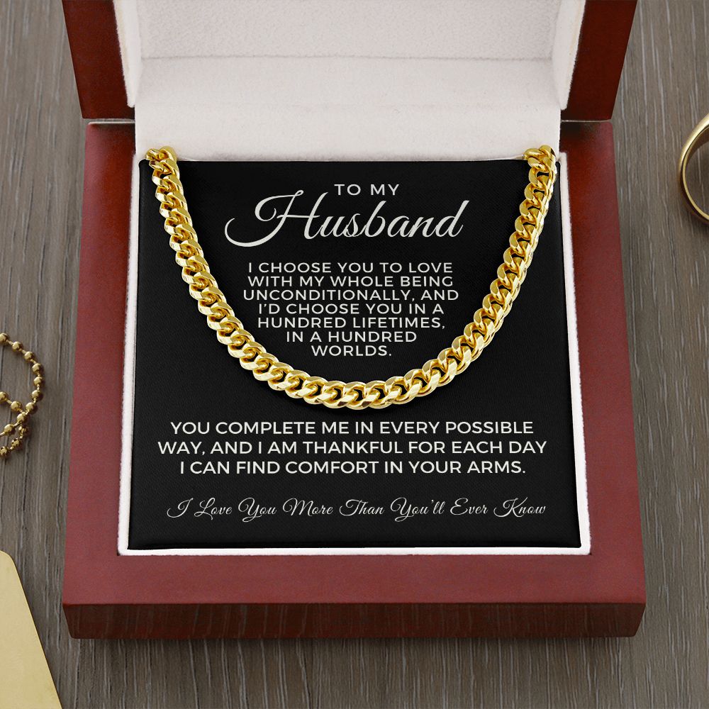 Gift For Husband | I Choose Cuban Link Chain 0695T6