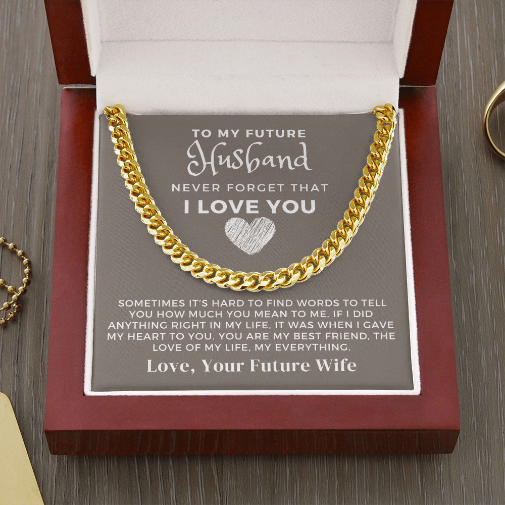 Soulmate Gift | Love Of My Life Cuban Link Chain 0771T4C