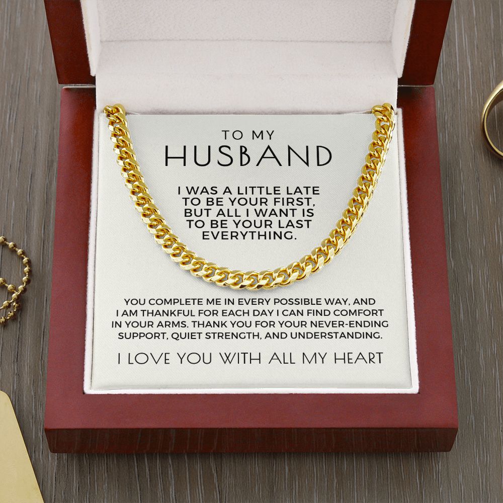 Gift For Husband | Last Everything Cuban Link Chain 0696T3