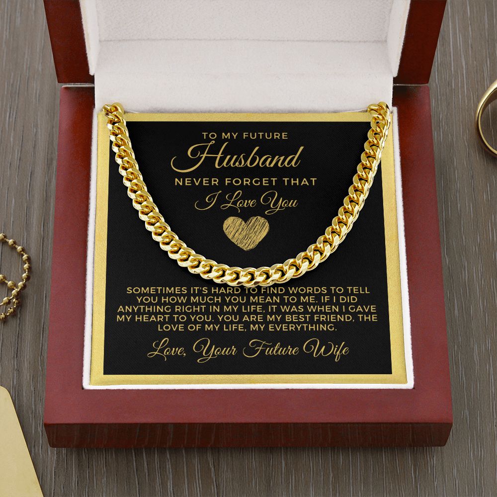 Soulmate Gift | Love Of My Life Cuban Link Chain 0771T7C