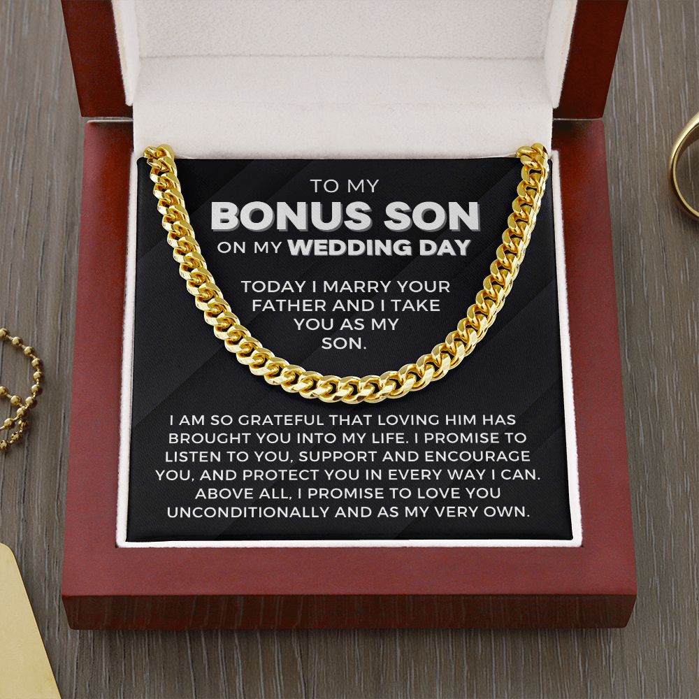Bonus Son Wedding Gift | Promise Cuban Link Chain 0786T1C