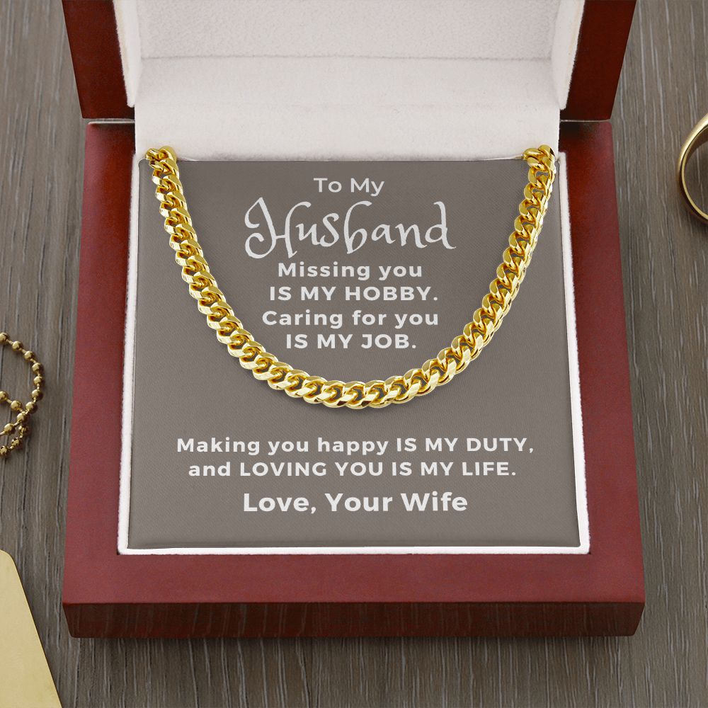 Gift For Husband | My Everything Cuban Link Chain 0767T4C