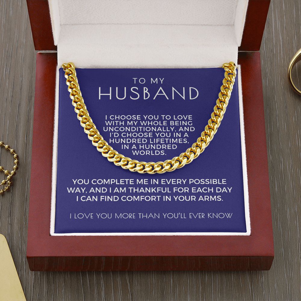 Gift For Husband | I Choose Cuban Link Chain 0695T14