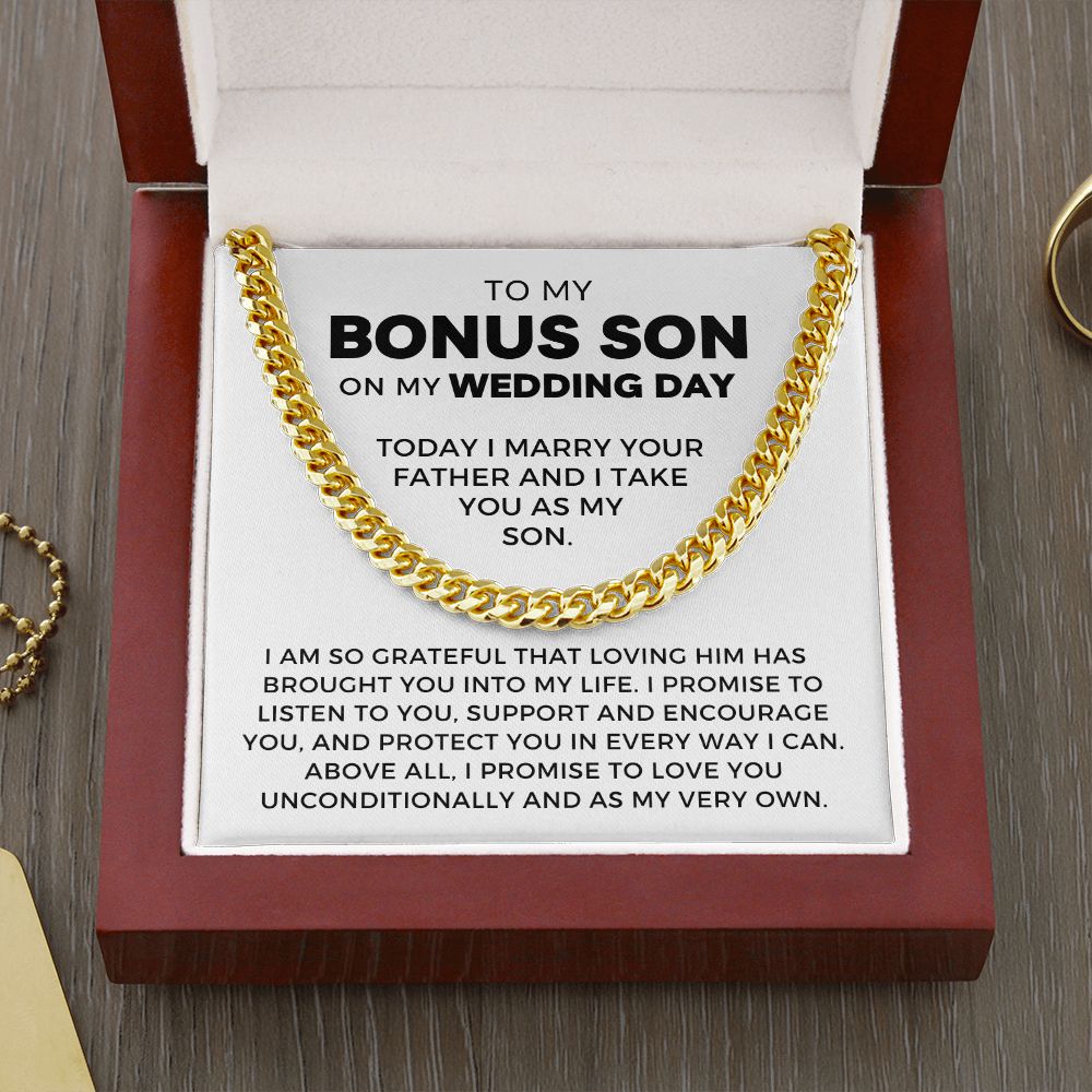 Bonus Son Wedding Gift | Promise Cuban Link Chain 0786T3C
