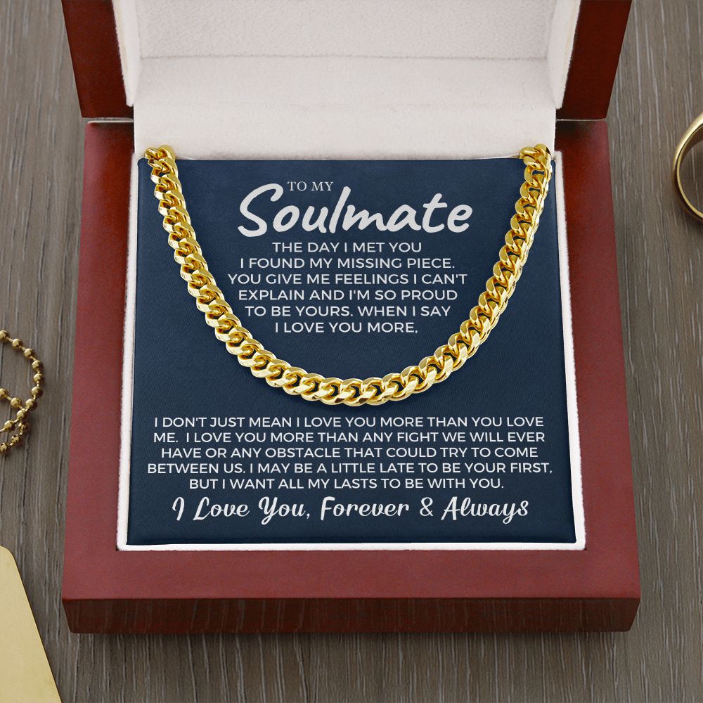 Soulmate Gift | Proud To Be Cuban Link Chain 0730T11C