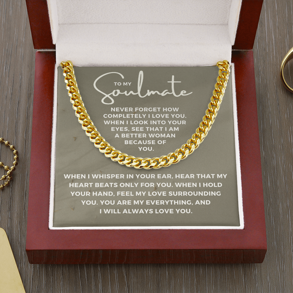Soulmate Gift | When I Cuban Link Chain 0569T10