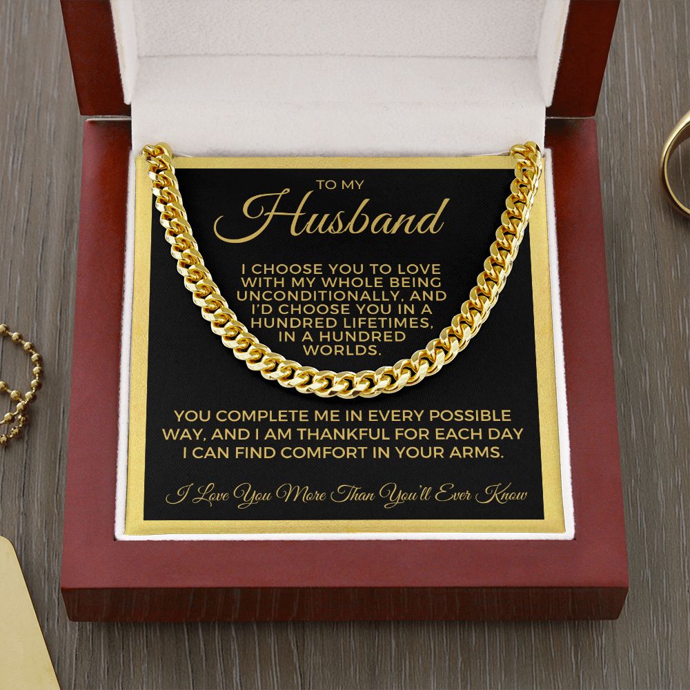 Gift For Husband | I Choose Cuban Link Chain 0695T11