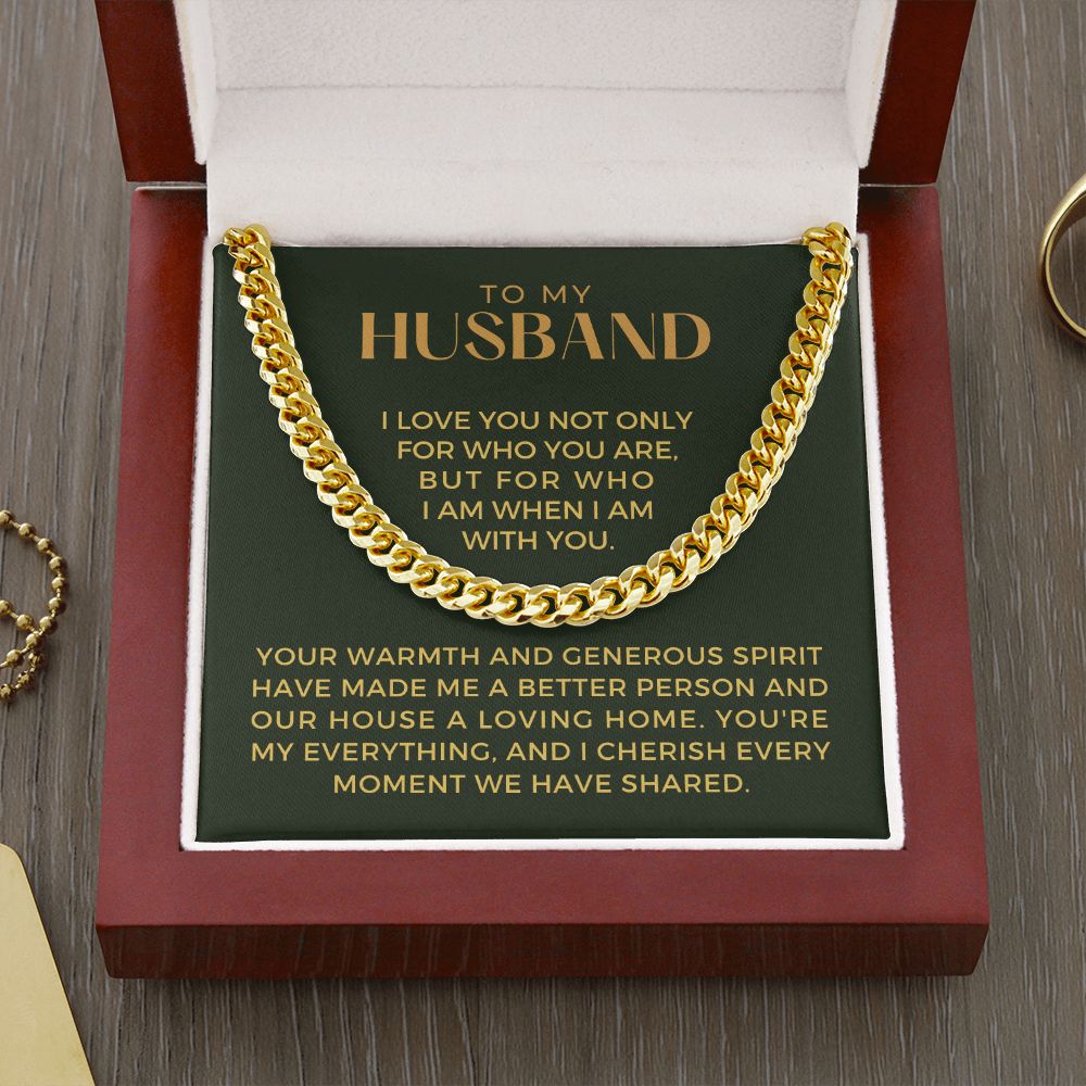 Gift For Husband | My Everything Cuban Link Chain 0698T13