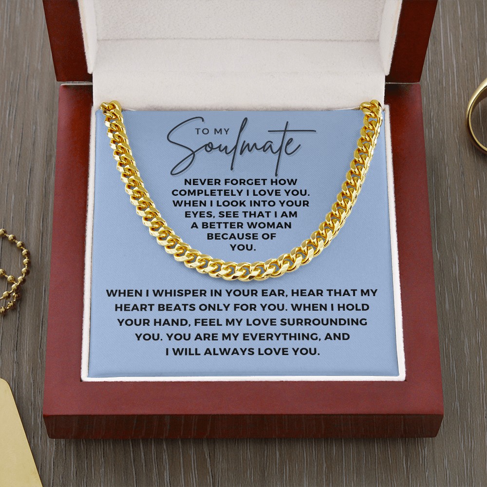 Soulmate Gift | When I Cuban Link Chain 0569T7