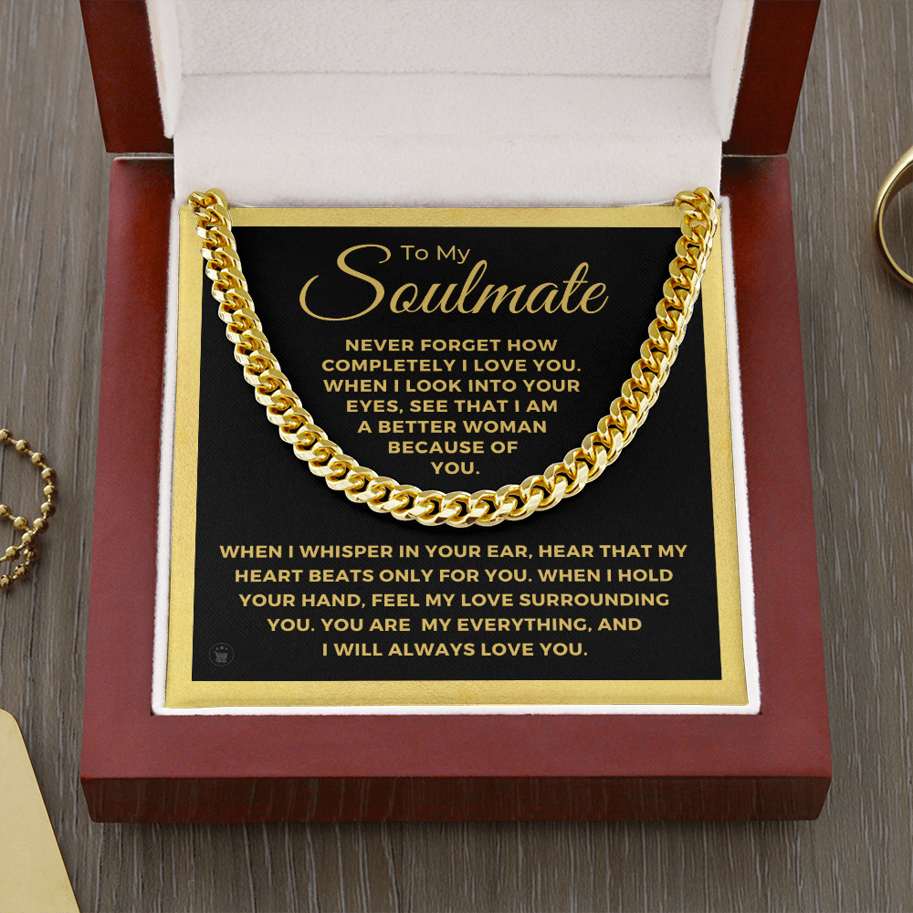 Soulmate Gift | When I Cuban Link Chain 0569T3