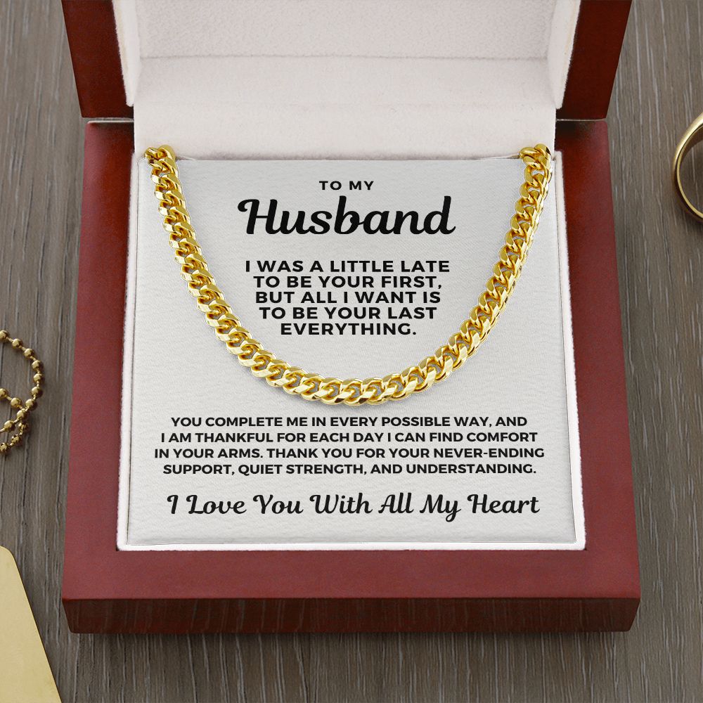 Gift For Husband | Last Everything Cuban Link Chain 0696T1