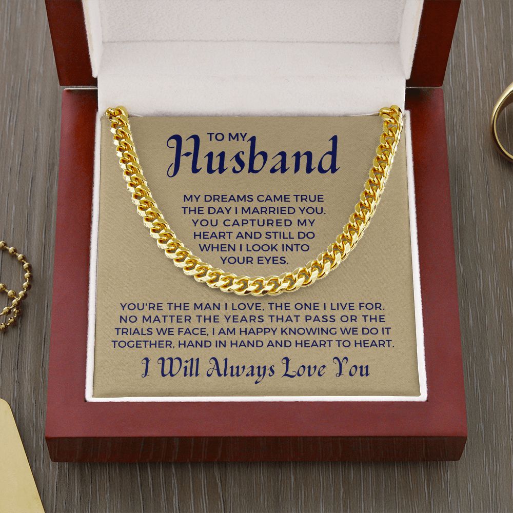 Gift For Husband | I Live For Cuban Link Chain 0699T9