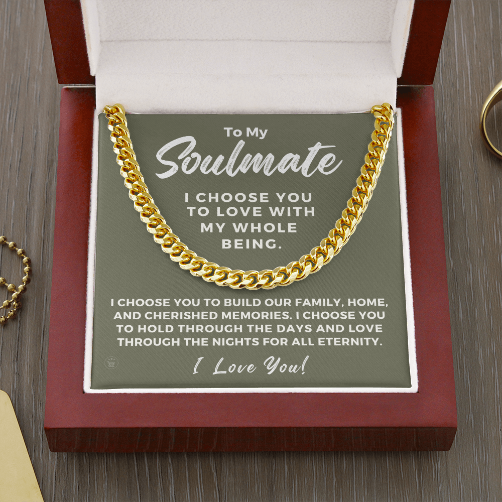 Soulmate Gift | I Choose Cuban Link Chain 0572T2