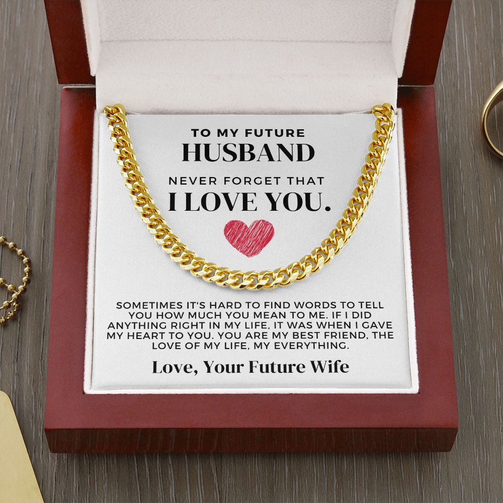 Soulmate Gift | Love Of My Life Cuban Link Chain 0771T1C