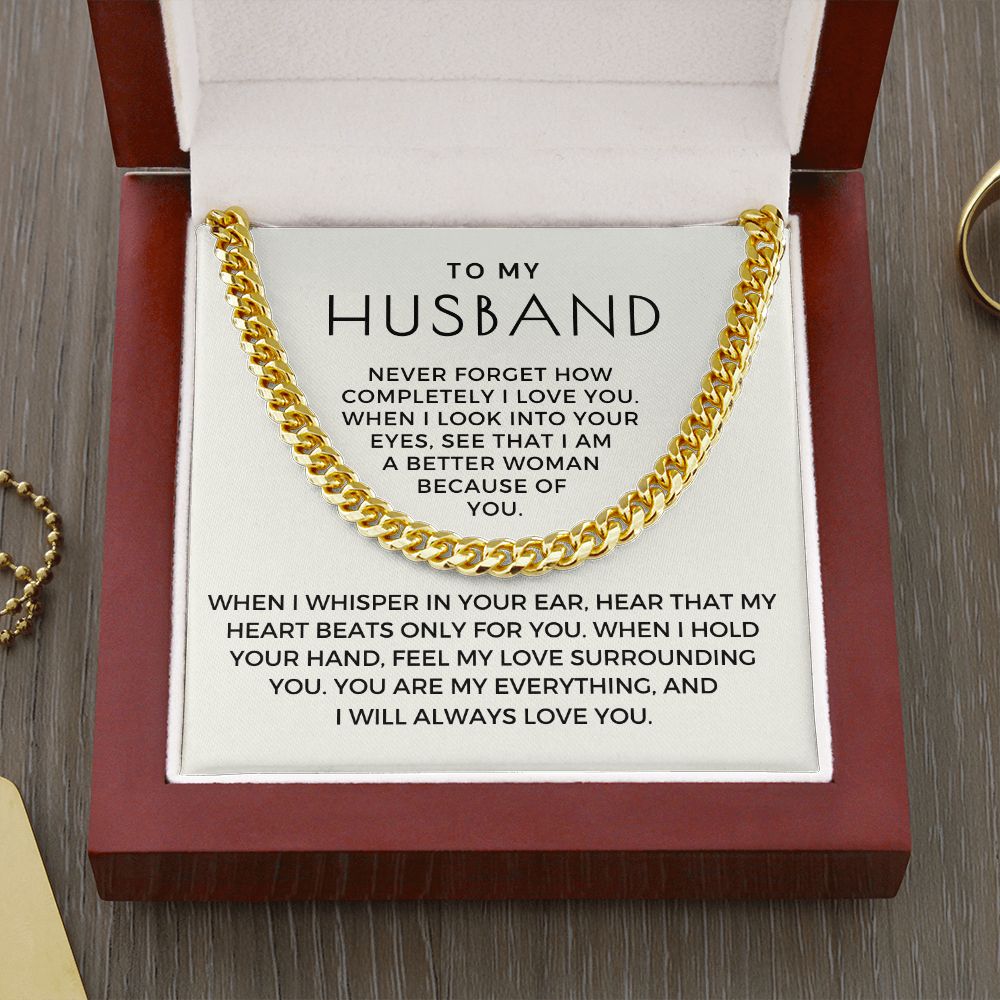 Gift For Husband | When I Cuban Link Chain 0700T3
