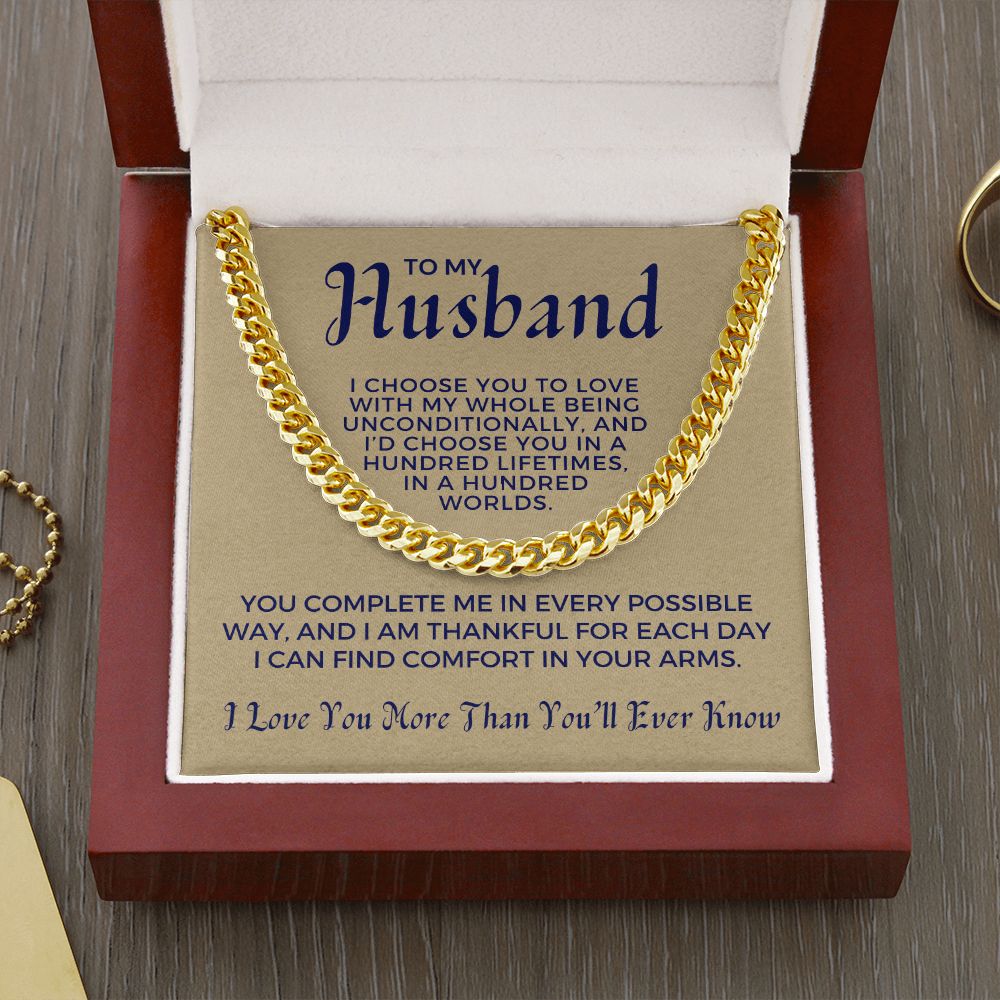 Gift For Husband  | I Choose Cuban Link Chain 0695T9