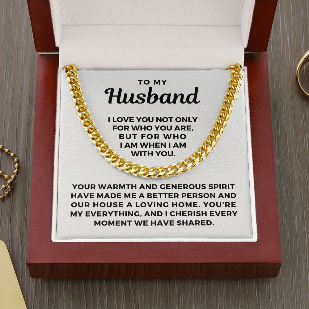 Gift For Husband | My Everything Cuban Link Chain 0698T1