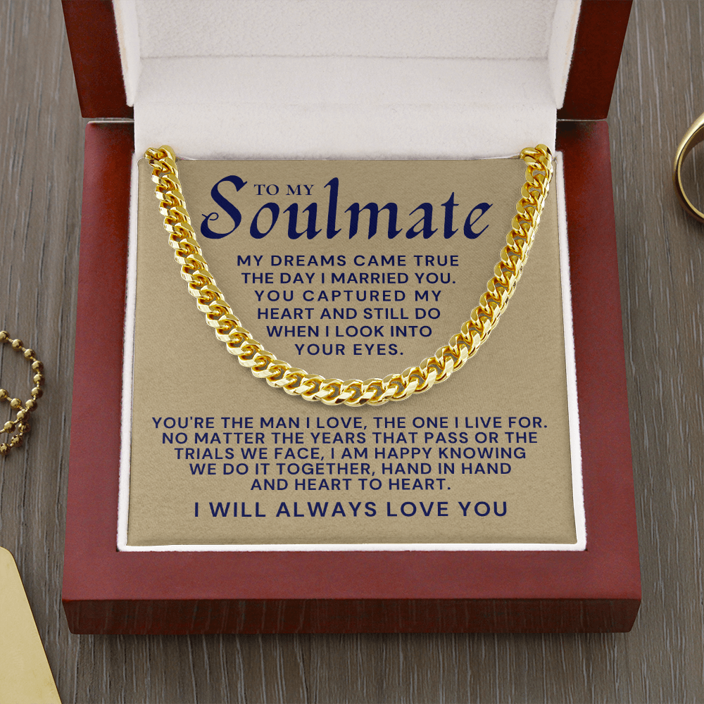 Soulmate Gift | I Live For Cuban Link Chain 0568T6