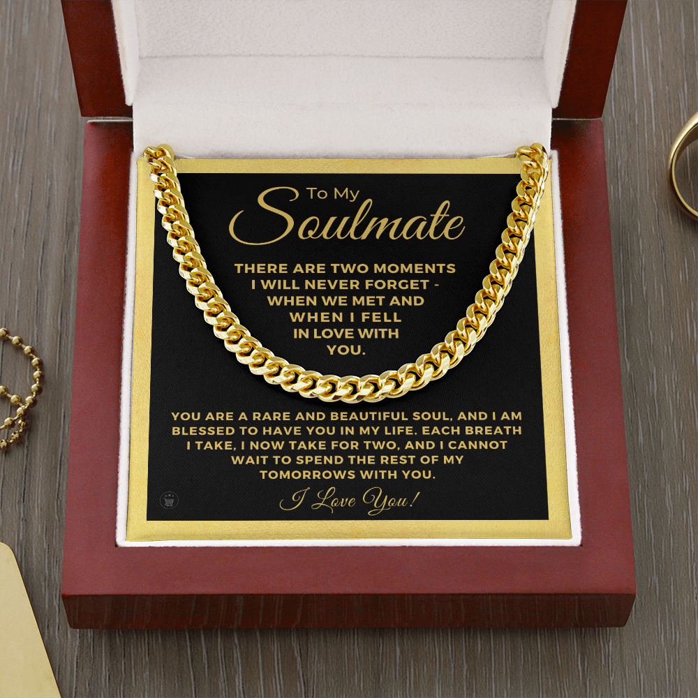 Soulmate Gift | Each Breath Cuban Link Chain 0571T3