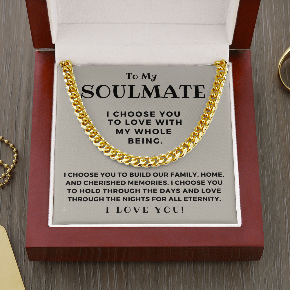 Soulmate Gift | I Choose Cuban Link Chain 0572T1