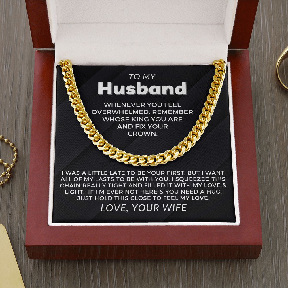 Gift For Husband | My Love Cuban Link Necklace 0782T1C