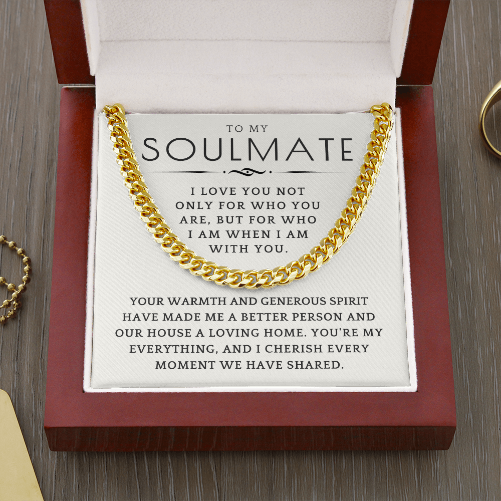 Soulmate Gift | My Everything Cuban Link Chain 0567T4