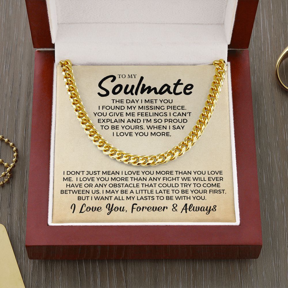 Soulmate Gift | Proud To Be Cuban Link Chain 0730T10C