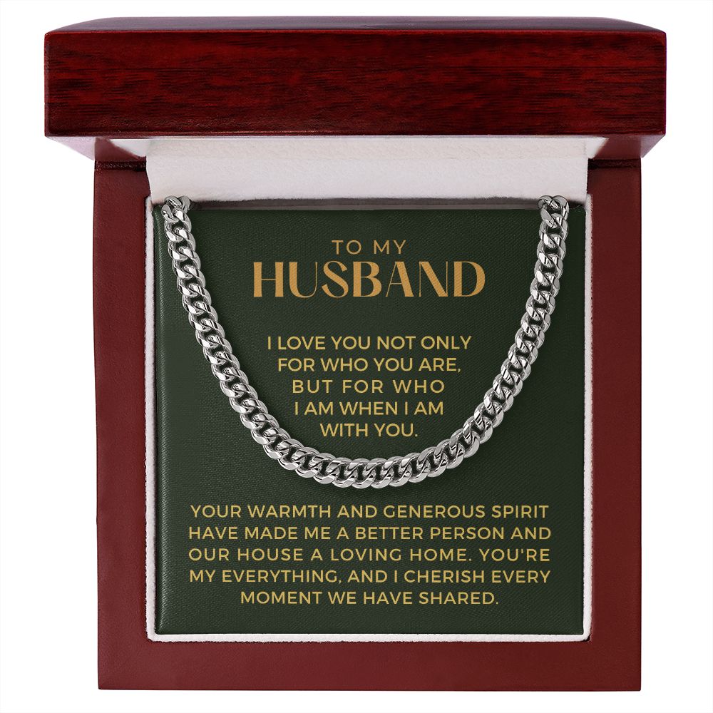 Gift For Husband | My Everything Cuban Link Chain 0698T13