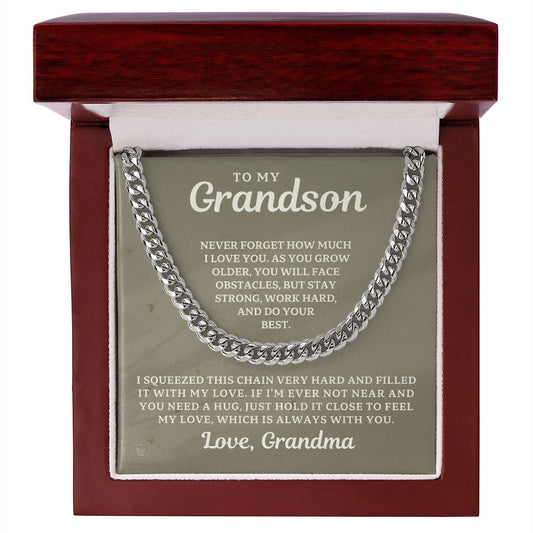 Grandson Gift from Grandma | Best Things Cuban Link Chain 0614T15
