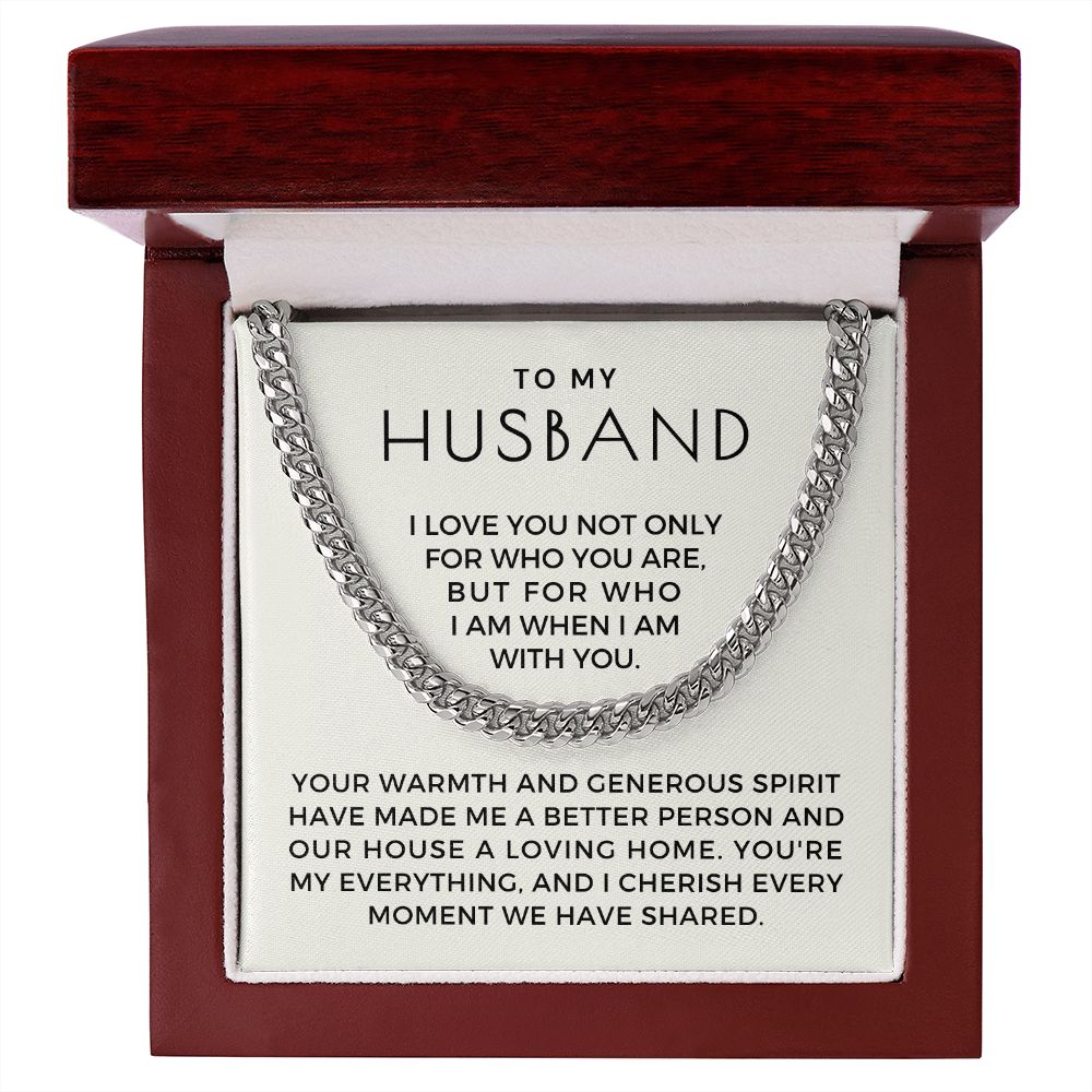 Gift For Husband | My Everything Cuban Link Chain 0698T3