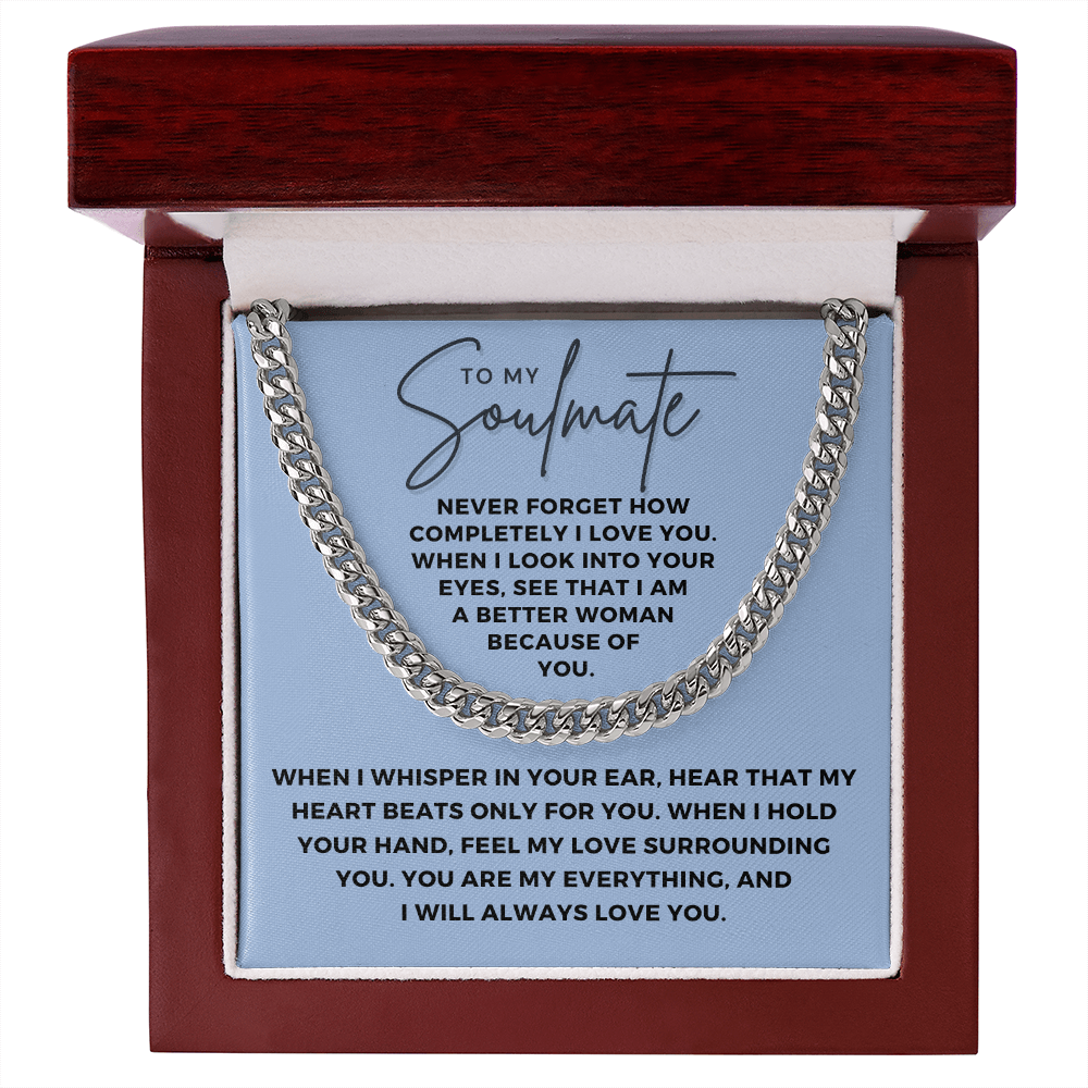 Soulmate Gift | When I Cuban Link Chain 0569T7