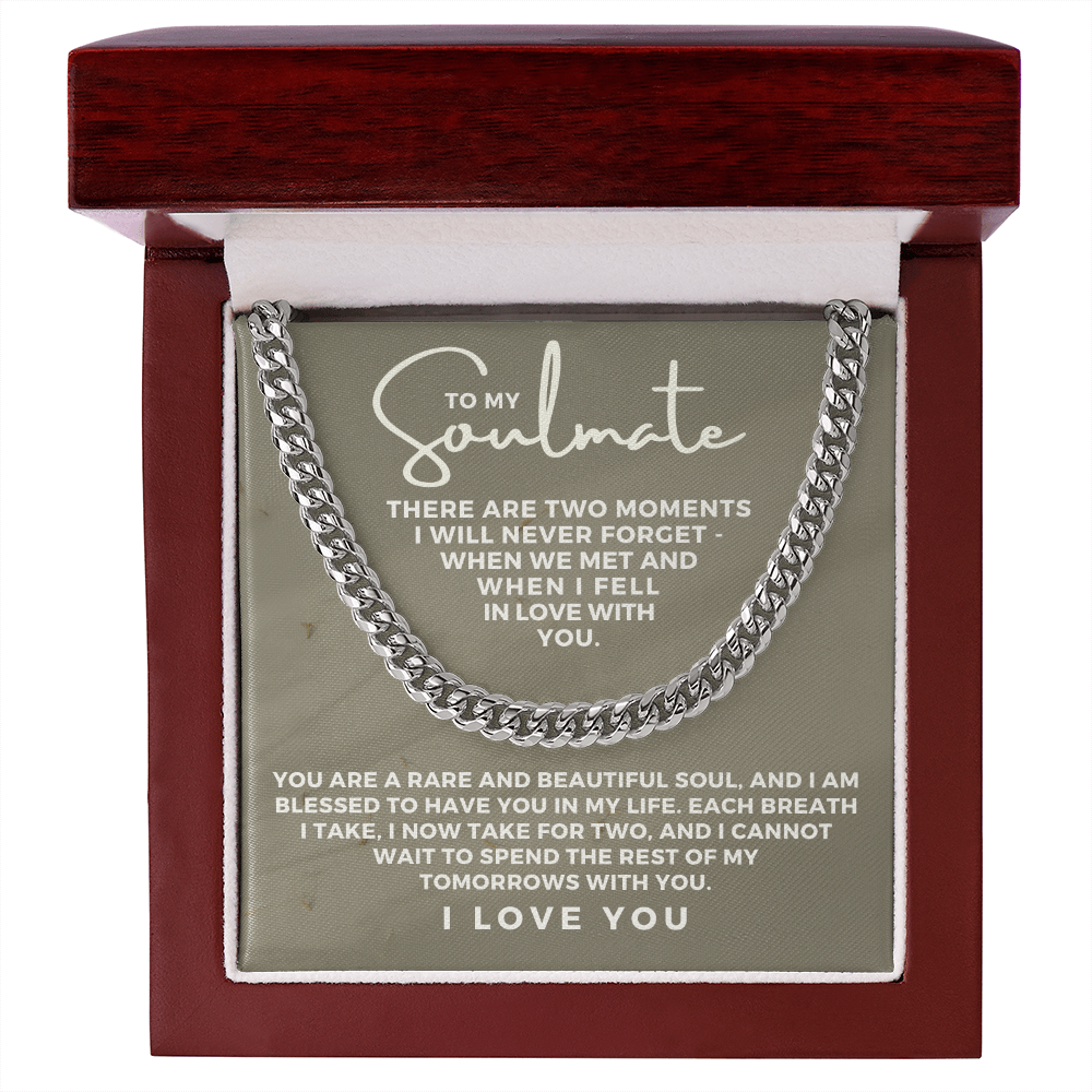 Soulmate Gift | Each Breath Cuban Link Chain 0571T10