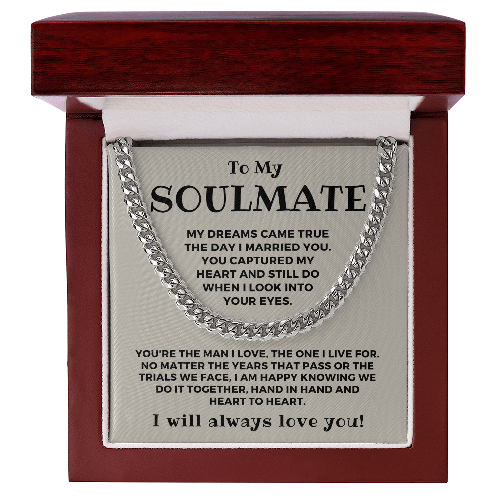 Soulmate Gift | I Live For Cuban Link Chain 0568T1