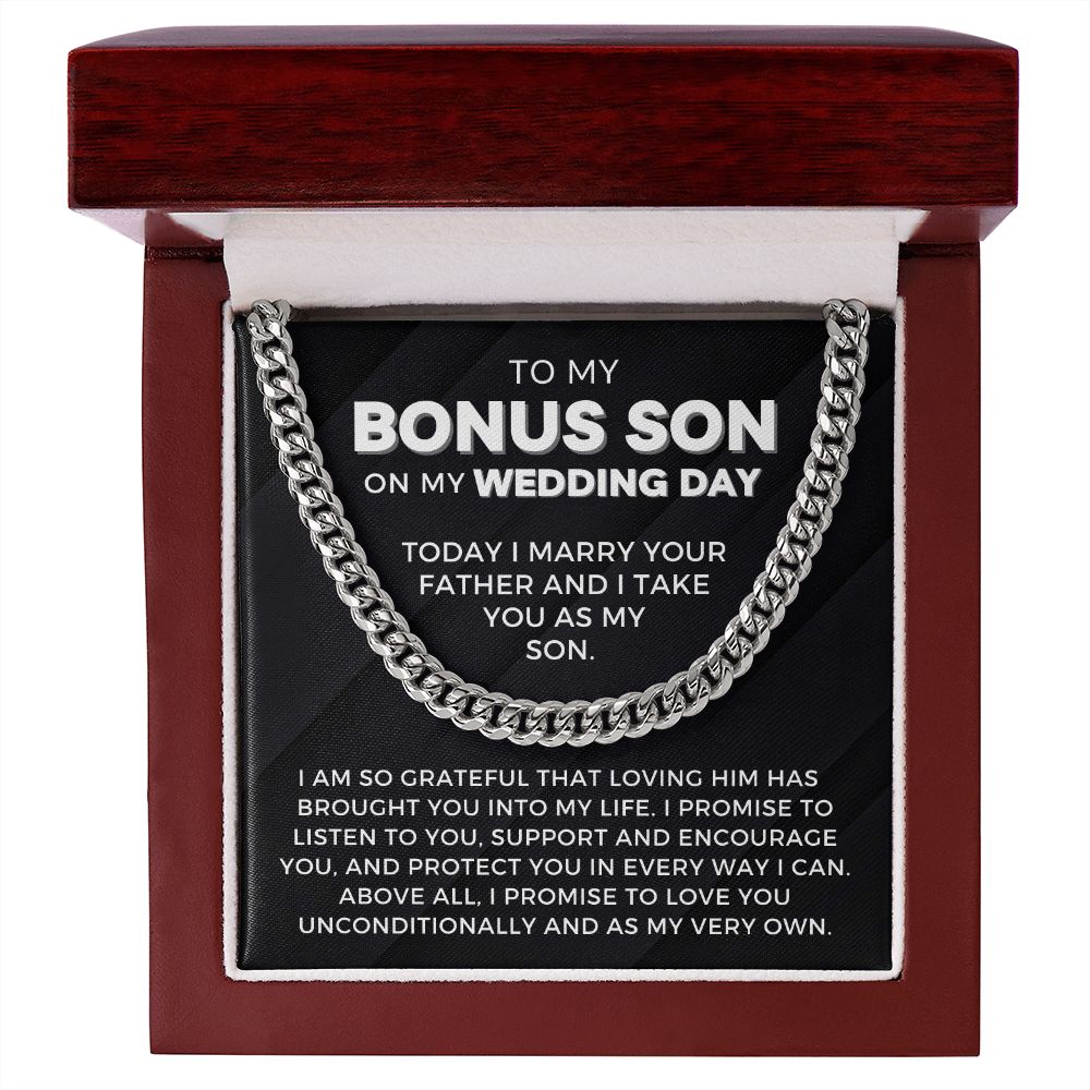 Bonus Son Wedding Gift | Promise Cuban Link Chain 0786T1C