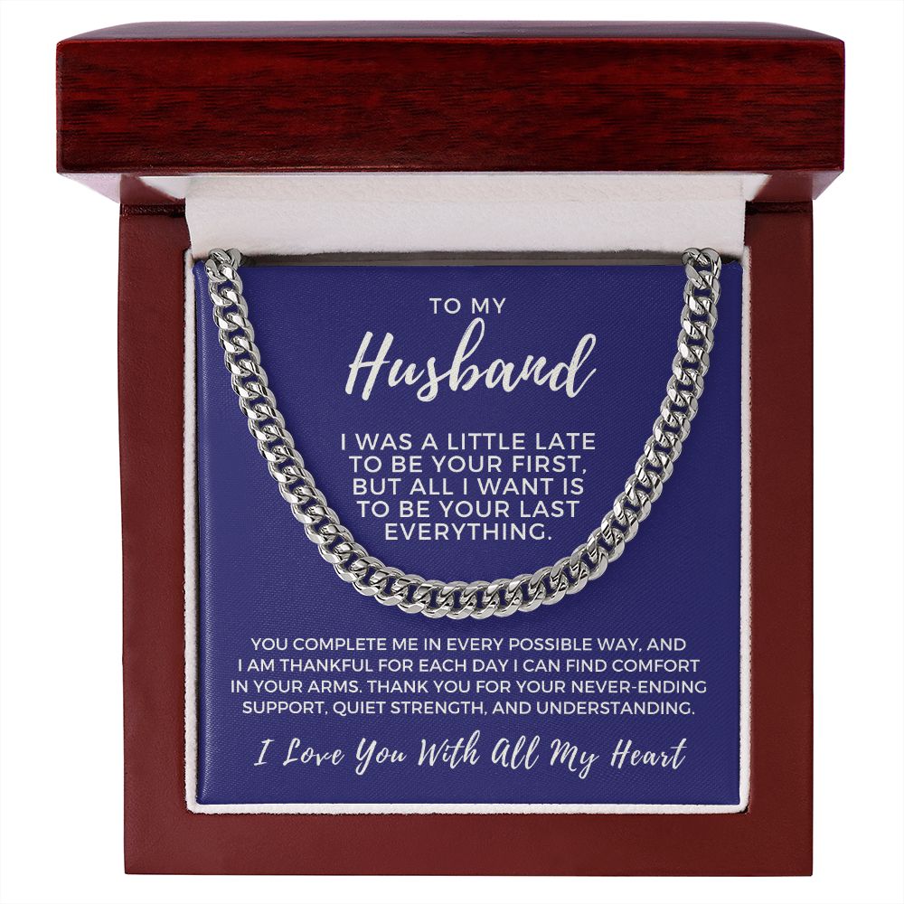 Gift For Husband | Last Everything Cuban Link Chain 0696T6