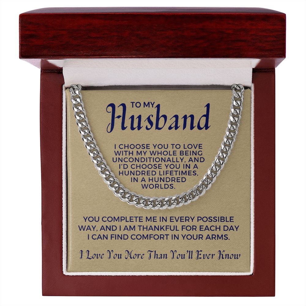 Gift For Husband  | I Choose Cuban Link Chain 0695T9