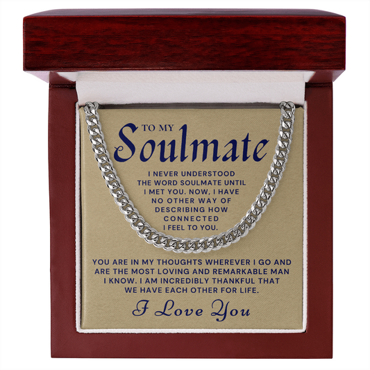 Soulmate Gift | Companion Cuban Link Chain 0574T3