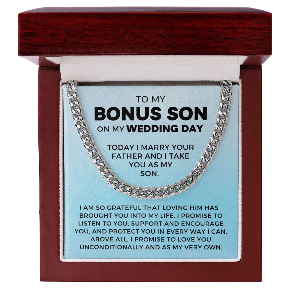 Bonus Son Wedding Gift | Promise Cuban Link Chain 0786T6C