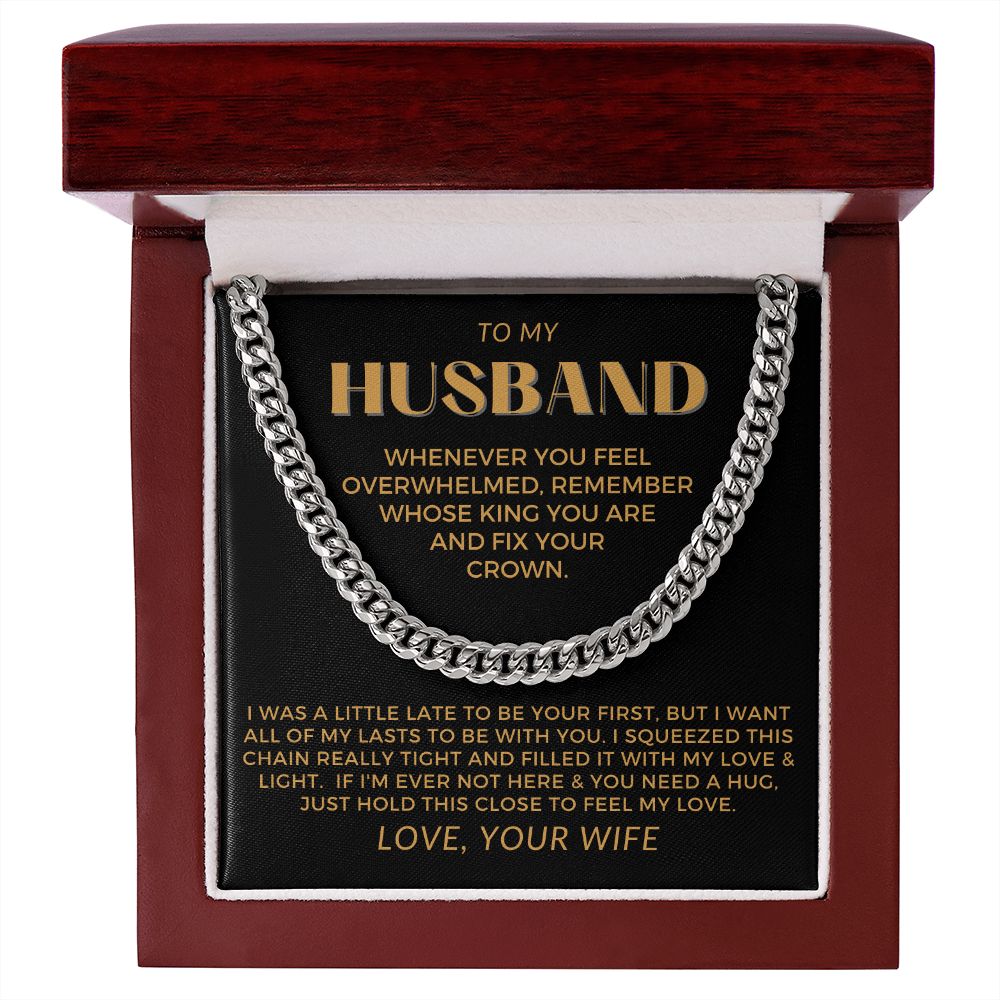 Gift For Husband | My Love Cuban Link Necklace 0782T6C