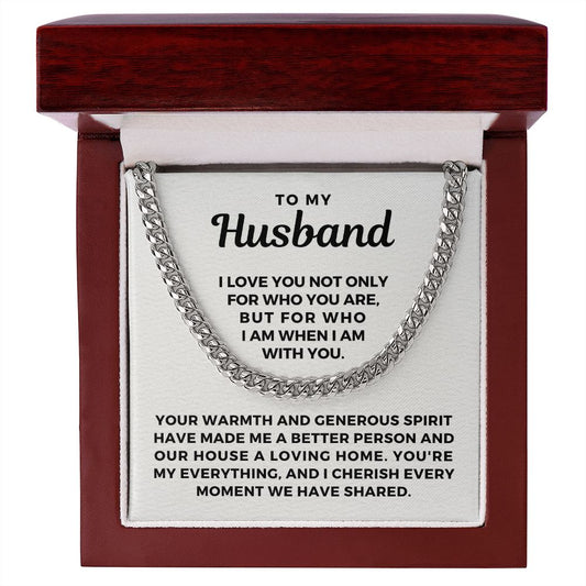 Gift For Husband | My Everything Cuban Link Chain 0698T1