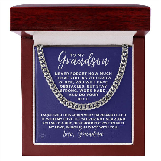 Grandson Gift from Grandma | Best Things Cuban Link Chain 0614T6