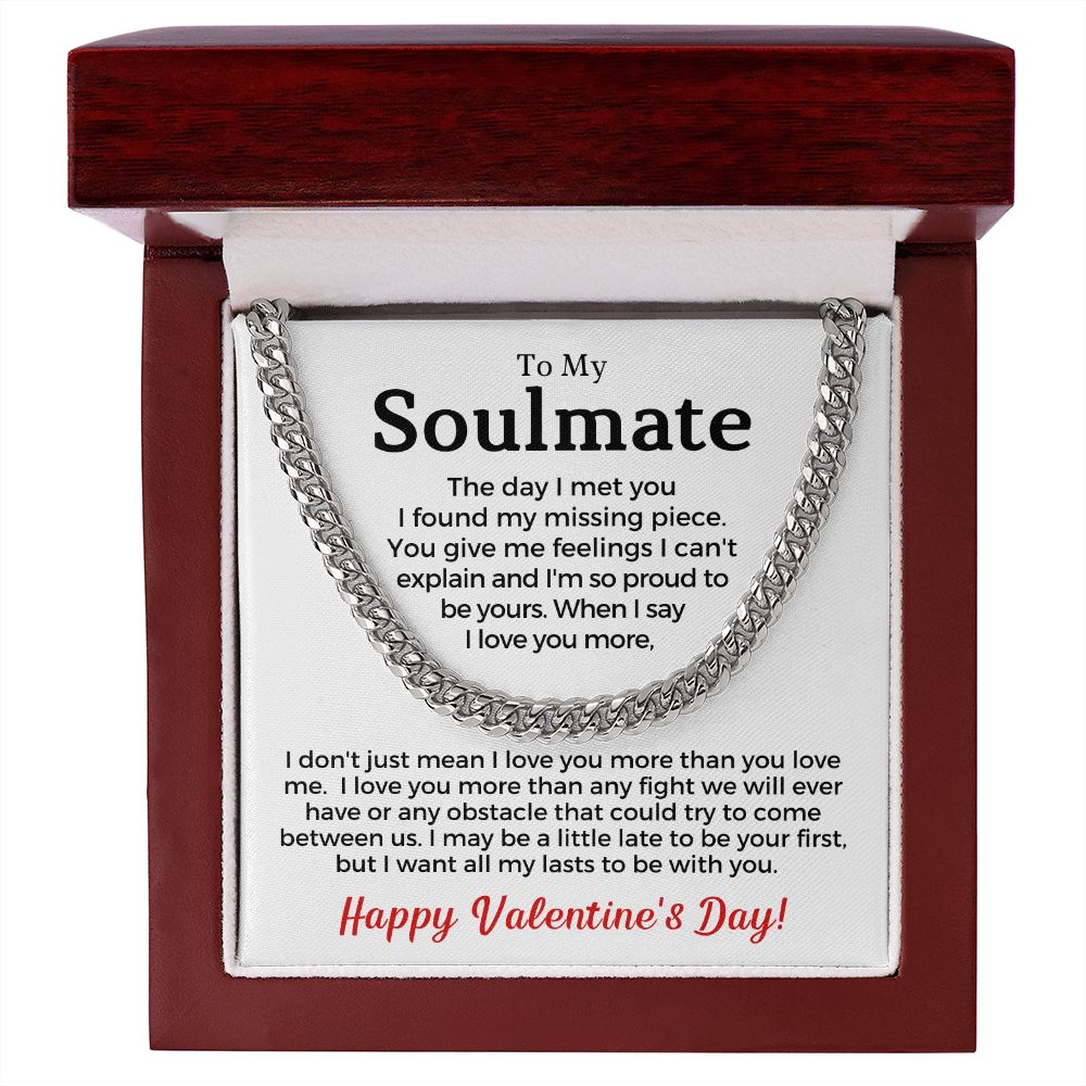 Soulmate Gift | Proud To Be Yours Cuban Link Chain 0731T1C