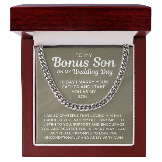 Bonus Son Wedding Gift | Promise Cuban Link Chain 0786T8C