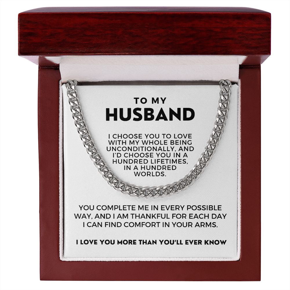 Gift For Husband | I Choose Cuban Link Chain 0695T2