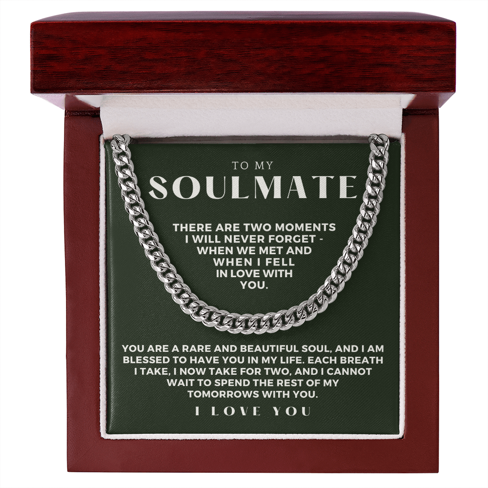 Soulmate Gift | Each Breath Cuban Link Chain 0571T5