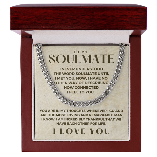 Soulmate Gift | Companion Cuban Link Chain 0574T6