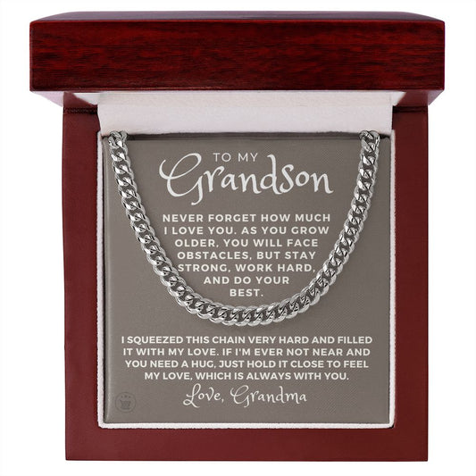 Grandson Gift from Grandma | Best Things Cuban Link Chain 0614T7