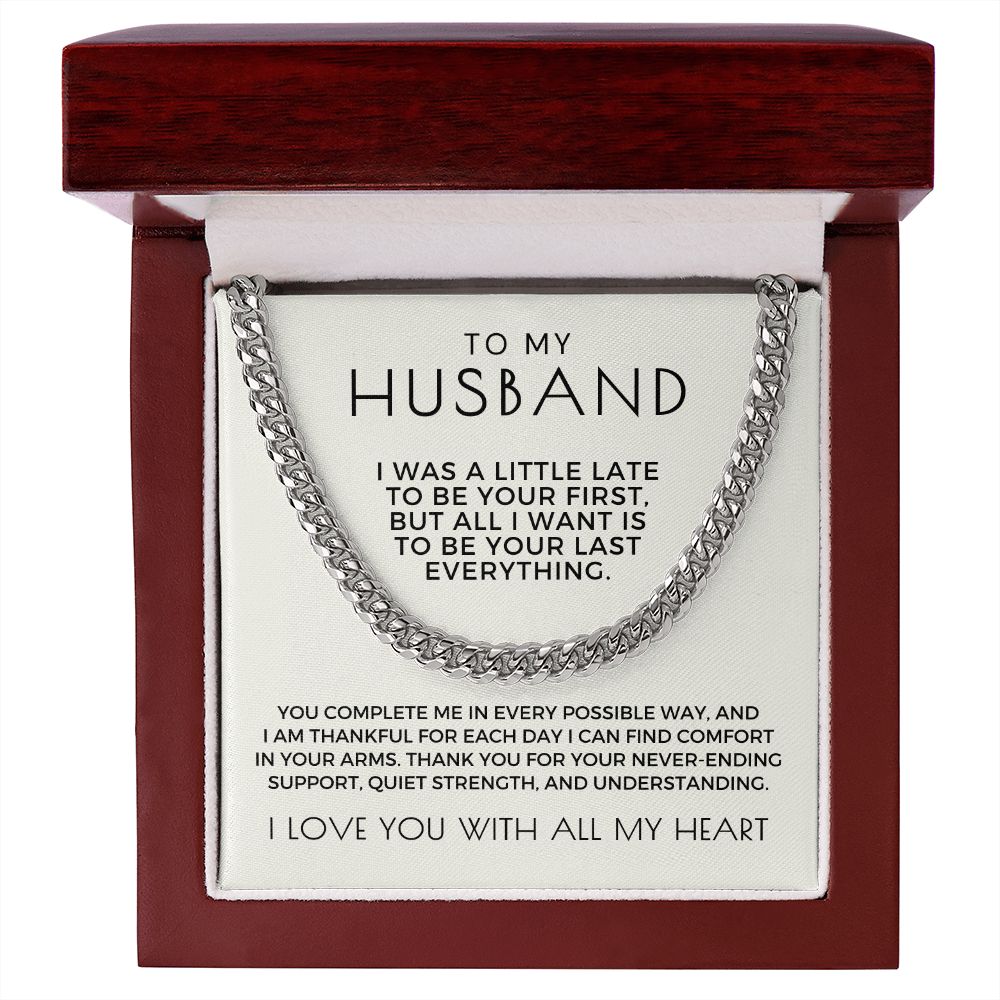 Gift For Husband | Last Everything Cuban Link Chain 0696T3