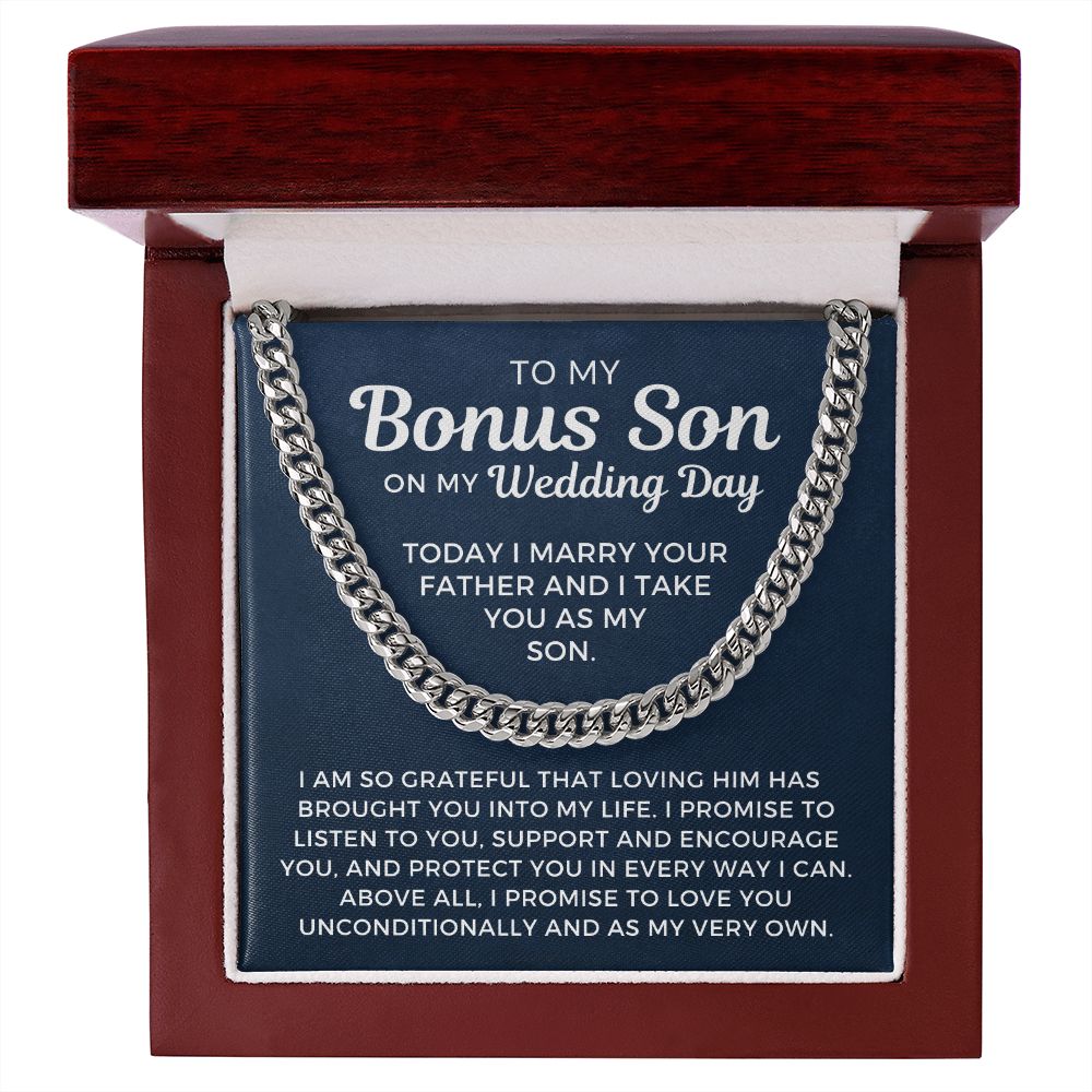 Bonus Son Wedding Gift | Promise Cuban Link Chain 0786T11C